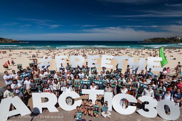 'Arctic 30' Global Day of Solidarity in Sydney.