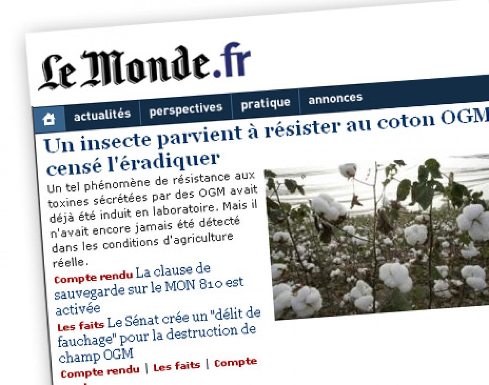 

Alors que le Sénat trahit les décisions prises lors du Grenelle de l'envir