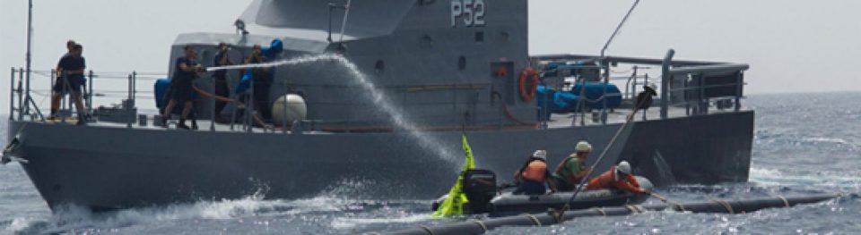 Vers 14h cet après midi, au sud des côtes maltaises, dans les eaux internation