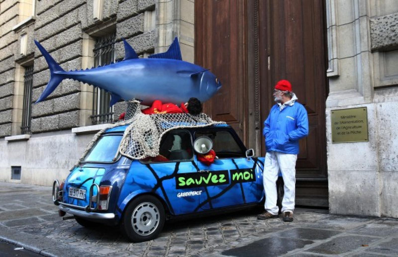 Suite au blocage organisé ce matin par Greenpeace devant le ministère de l'A