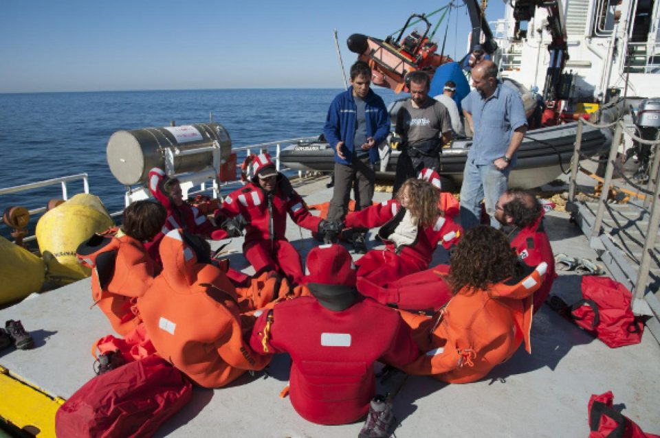 Les questions posées à l'équipage du bateau ont été nombreuses... Nous les 