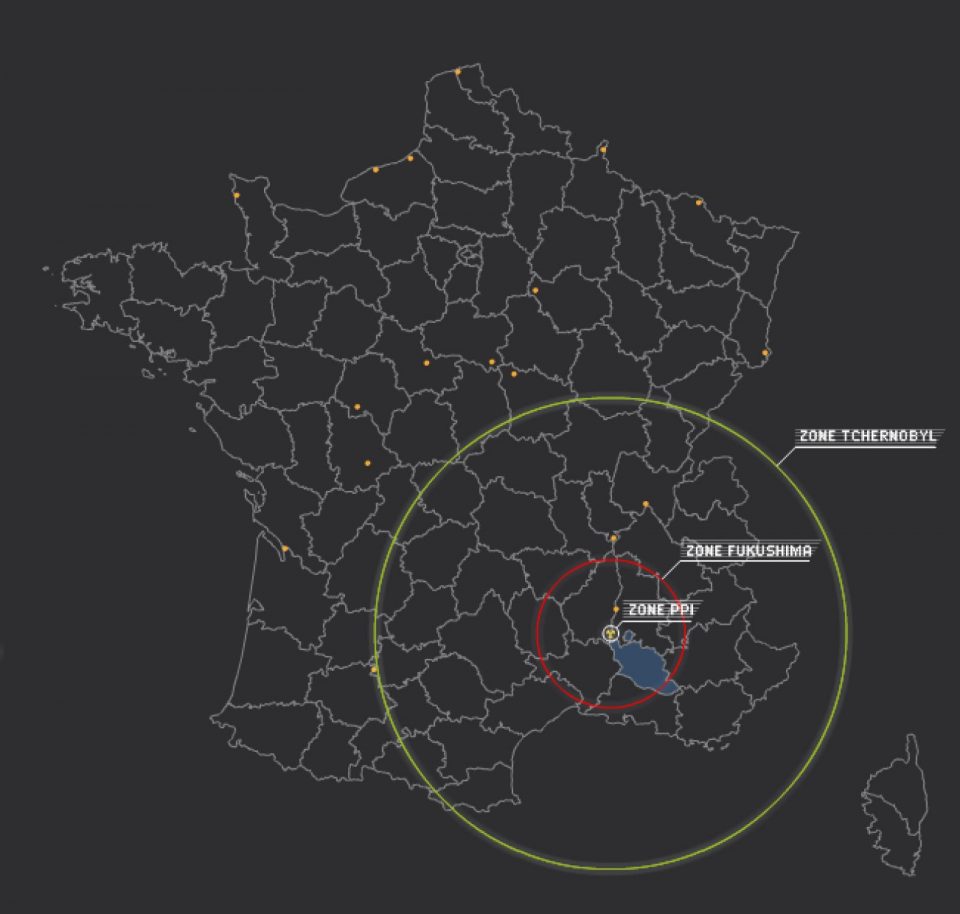 Aujourd’hui à Vaison-la-Romaine, à 30km exactement de la centrale nucléaire