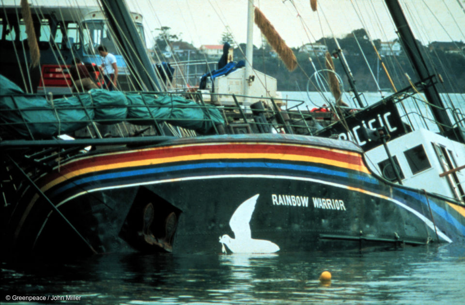 Le Rainbow Warrior, navire amiral de Greenpeace a une belle histoire à son acti