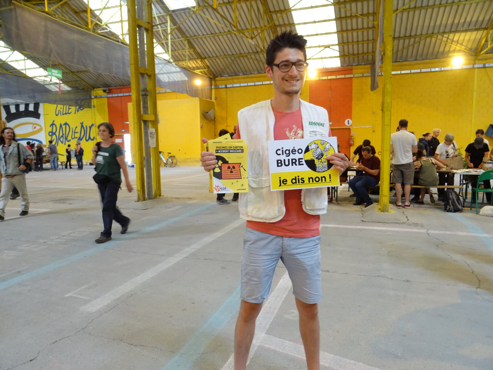 Lors du grand rassemblement du 16 juin contre la poubelle nucléaire de Bure, 