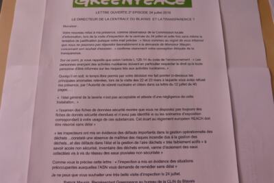 Lettre au directeur d&rsquo;EDF