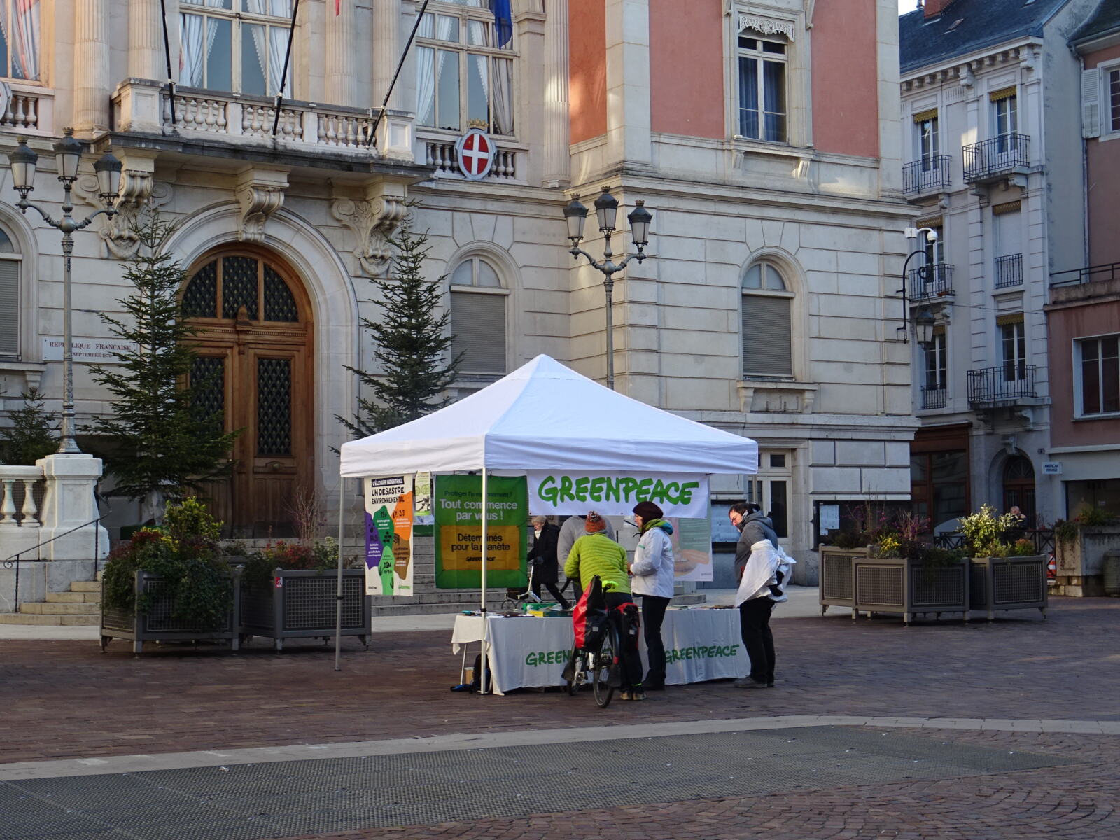 Samedi 19 janvier, nous avons tenu un stand d'information sur l'alimentation dur