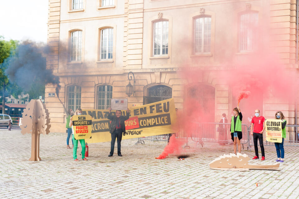 Action coup de poing le 27 août dernier devant la préfecture à Metz. Le Group