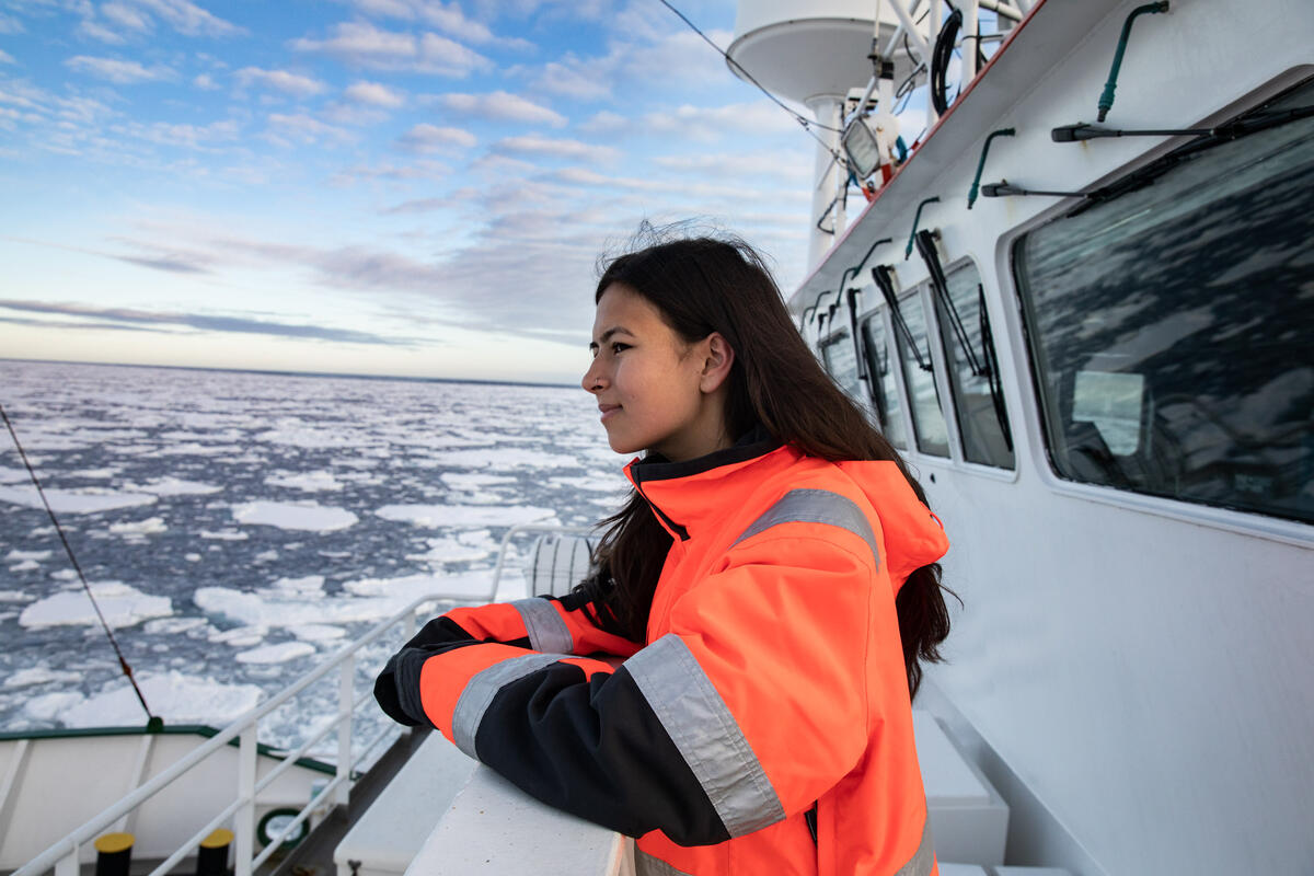 Mya-Rose Craig in the Arctic. © Daniella Zalcman