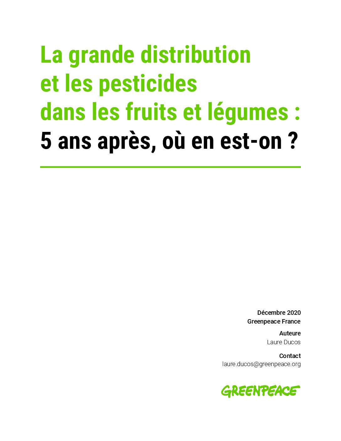 Les pesticides et la grande distribution