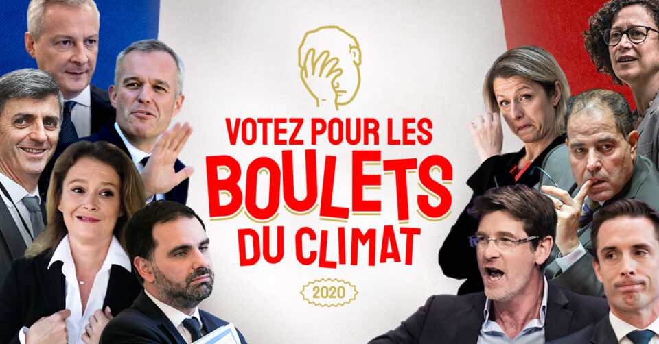 Depuis le 8 Décembre 2020, nos militantes et militants au groupe local de Clermont Ferrand sont lancé.e.s dans la promotion du nouveau prix politique de Greenpeace récompensant le pire des meilleur.e.s dans l'inaction climatique : Le Prix du Boulet du Climat.

Au programme : redécoration du centre ville, action militante devant une permanence de député et campagne active de sensibilisation sur les réseaux sociaux et dans les médias.