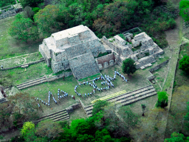 GMO Human Banner on Yucatan Peninsula. © Guadalupe Szymanski