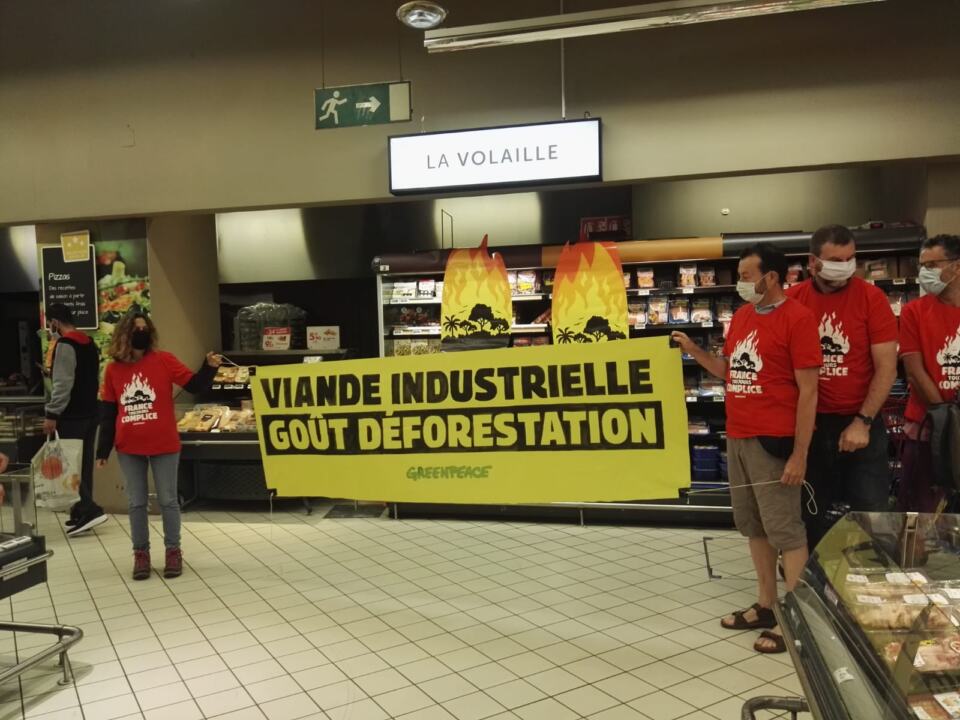 Au programme du groupe le weekend dernier, une action en supermarché et la tenu