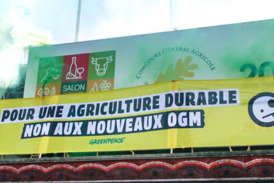 Nouveaux OGM : Action au Salon de l’Agriculture