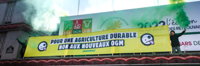 Action Nouveau OGM au Salon de l'Agriculture