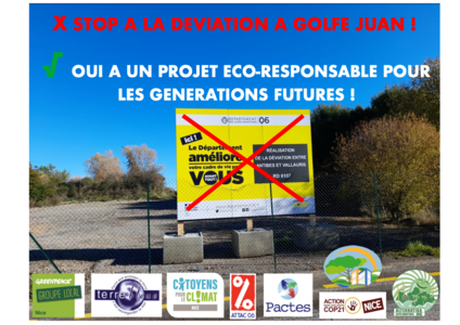 Greenpeace Nice s’est associé à d’autres associations de protection de l’environnement de la Côte d’Azur pour empêcher la bétonisation d’un des rares espaces verts et naturels préservés sur la commune de Golfe-Juan. 