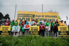 Agriculture productiviste : action à Besançon