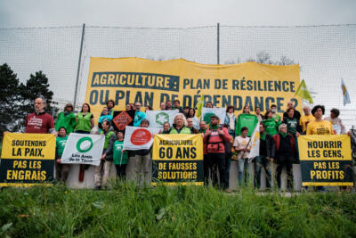 Agriculture productiviste : action à Besançon