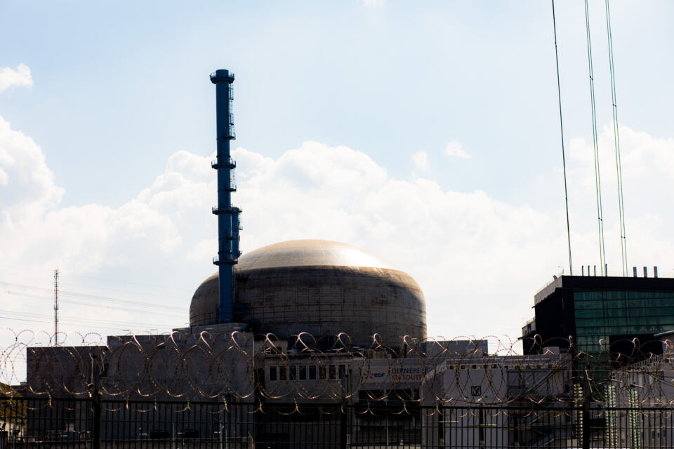  - Flamanville, France, 14 April 2021. The reactor under construction, Flamanville-3, seen from the outside. It is a generation III+ pressurised water reactor, of the EPR type. The commissioning, initially planned for 2012, is scheduled for 2023.
Flamanville, France, le 14 avril 2021. Le reacteur en construction, Flamanville-3 vue de l'extérieur. Il s'agit d'un reacteur a eau pressurisae de génération III+, de type EPR. La mise en service  initialement prevue pour 2012, est planifiee pour 2023.