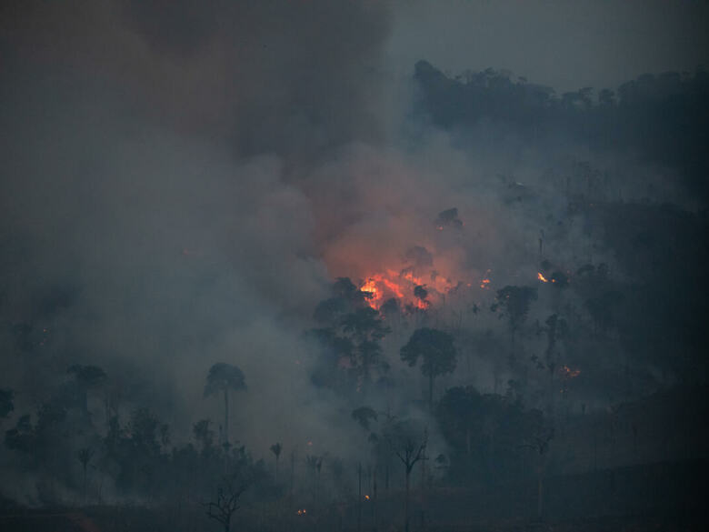 Incendies volontaires dans la région d'Amacro en Amazonie brésilienne