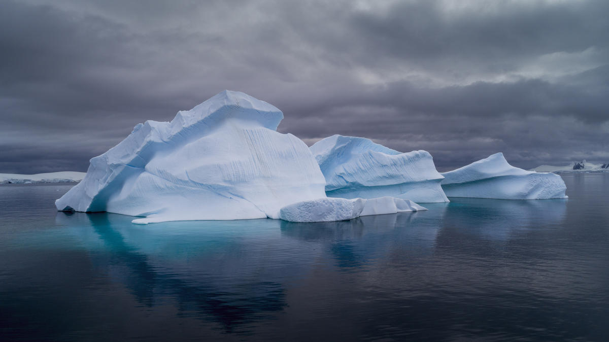  - Icebergs in Charlotte Bay, Antarctic Peninsula. Greenpeace is conducting scientific research and documenting the Antarctic's unique wildlife, to strengthen the proposal to create the largest protected area on the planet, an Antarctic Ocean Sanctuary.