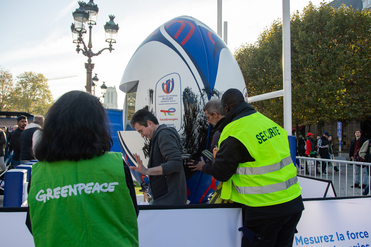 Coupe Du Monde De Rugby 2023 Les Militants Et Militantes De Greenpeace ...