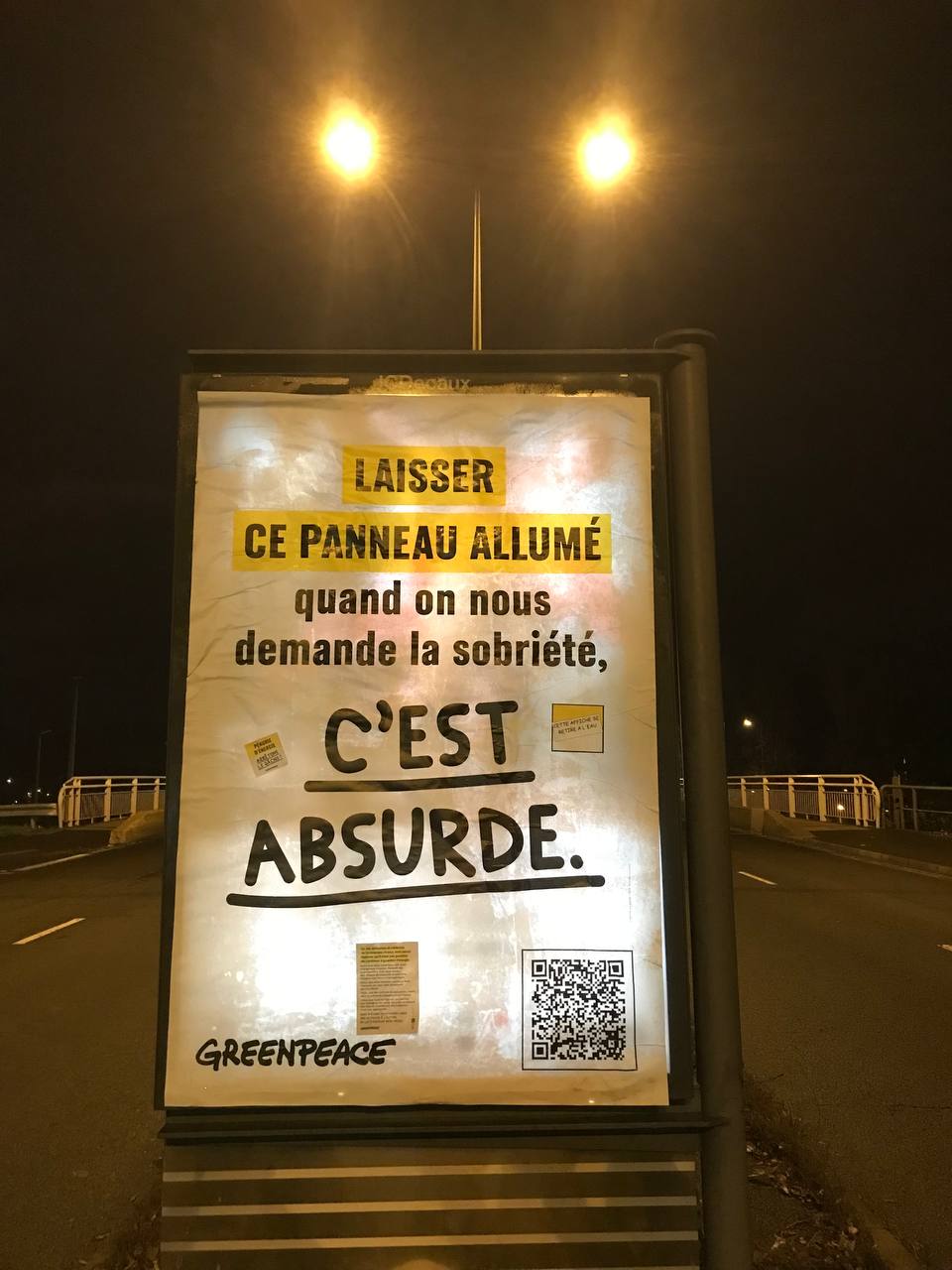 La NR37 : Des militants de Greenpeace Tours, ANV-Cop21 Touraine, Extinction Réb