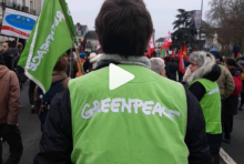 Greenpeace Tours à la manif du 19 janvier 2023