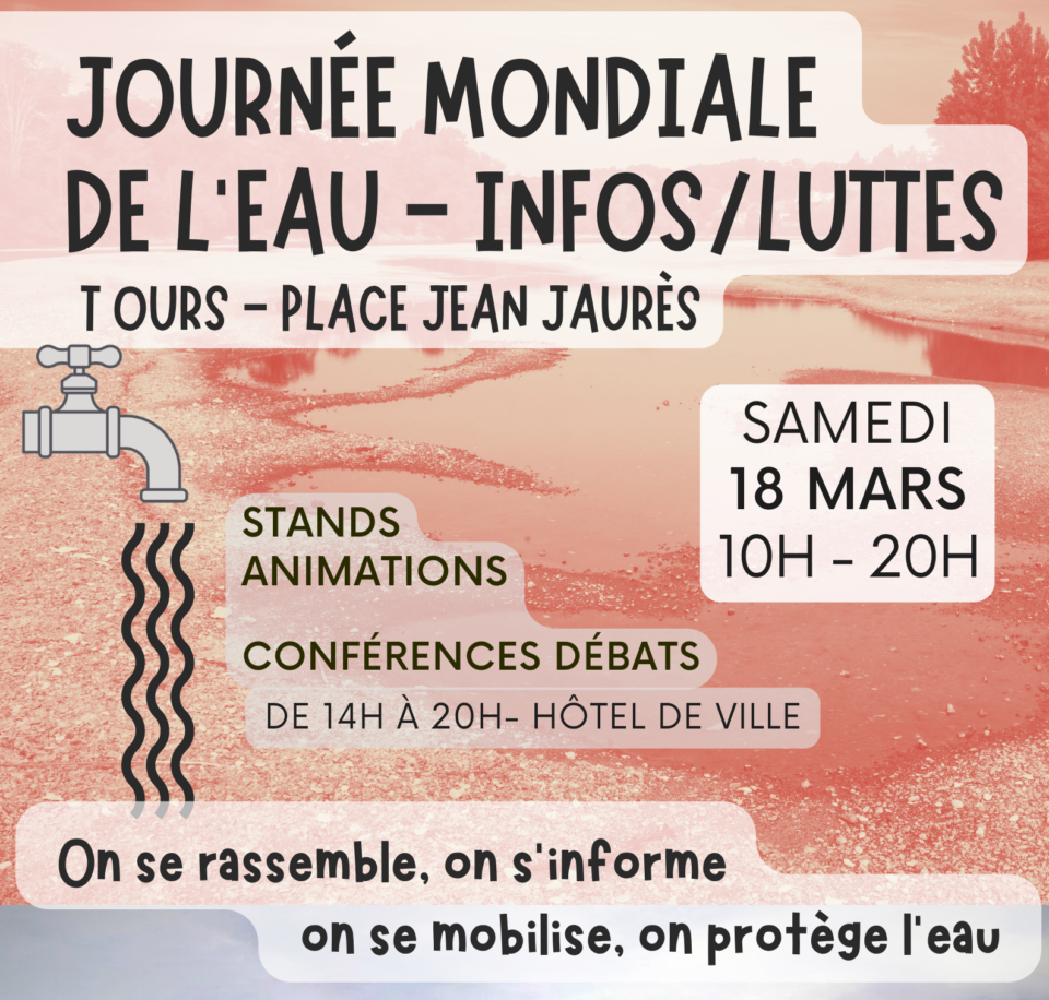 Le 18 mars, on se rassemble, on s’informe, on se mobilise, on protège l’eau