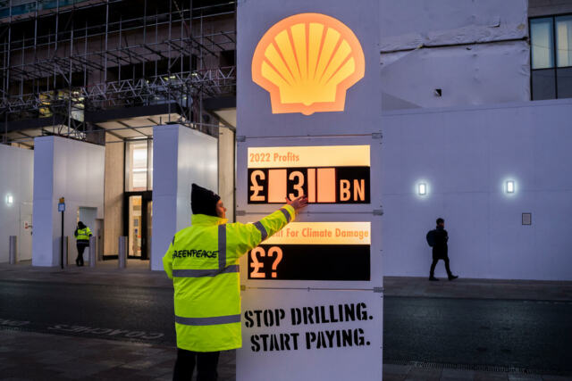 Activists Target Shell Headquarters in London.