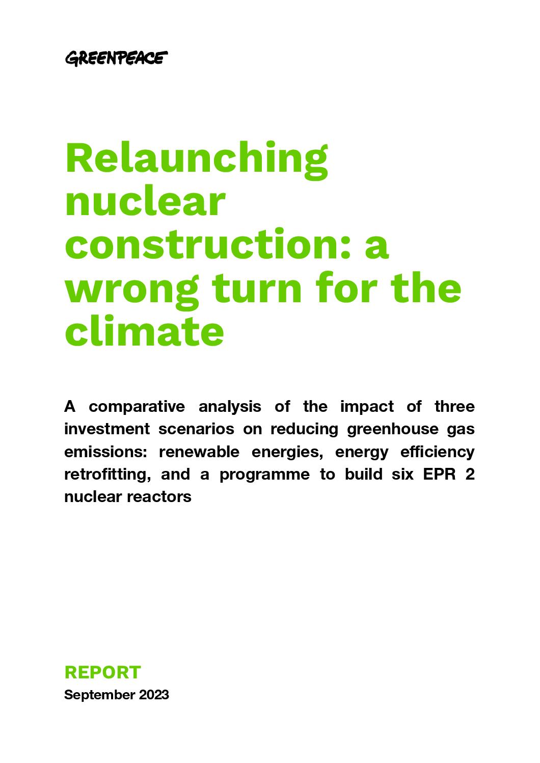 Diversion climatique : le mauvais choix de la relance du nucléaire