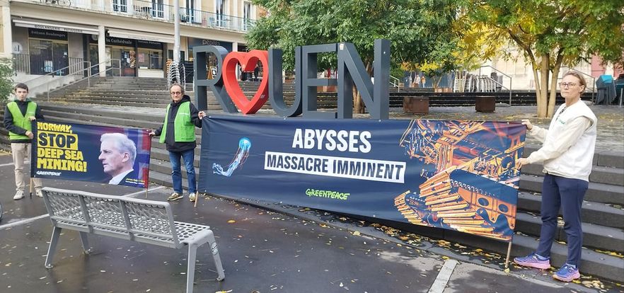 Aujourd’hui mobilisation du GL de Rouen contre l’exploitation minière des o