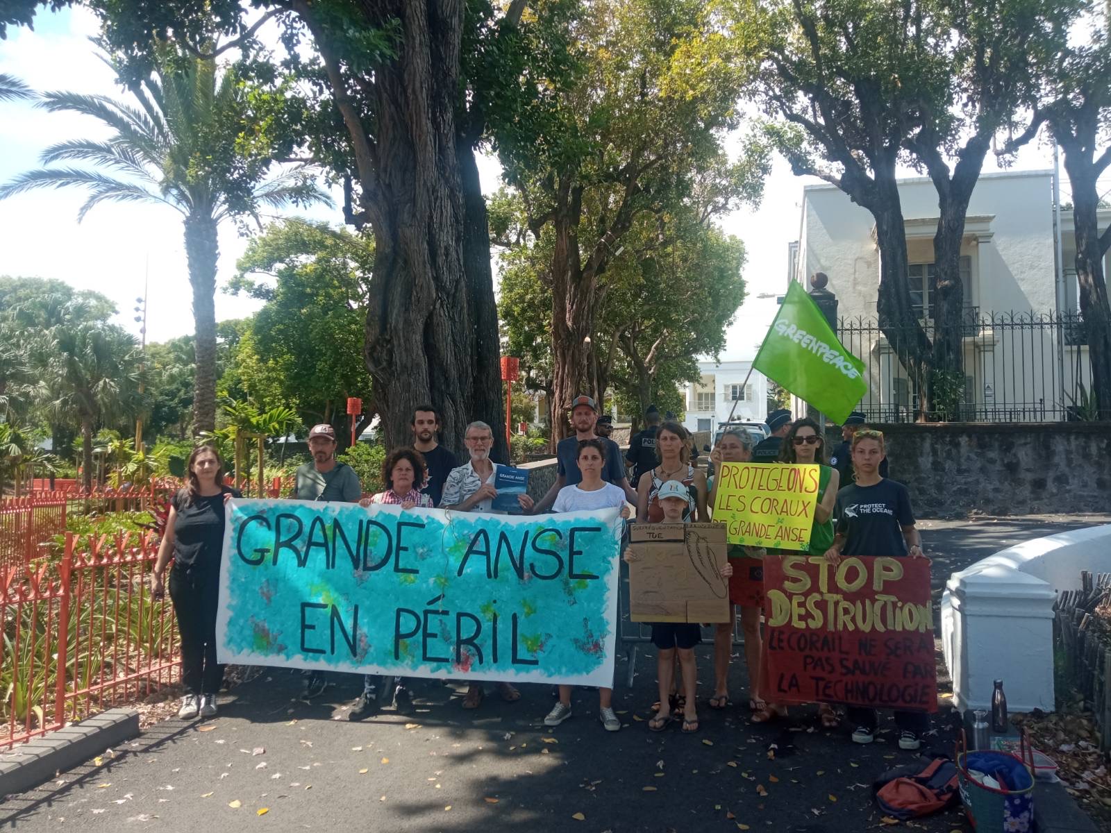 

Les travaux d'aménagements du bassin de Grand Anse ont été contesté pa