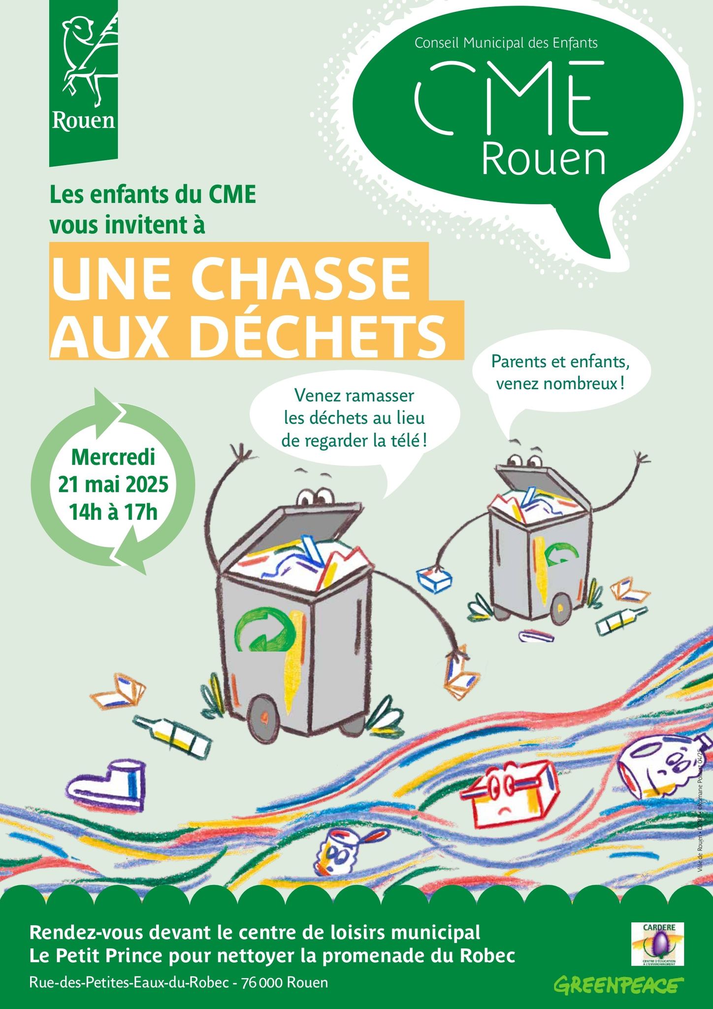 Le GL organise avec le Conseil Municipal des enfants une chasse aux déchets le 
