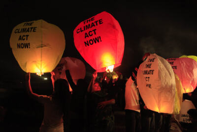COP15 Climate Lanterns in Delhi
