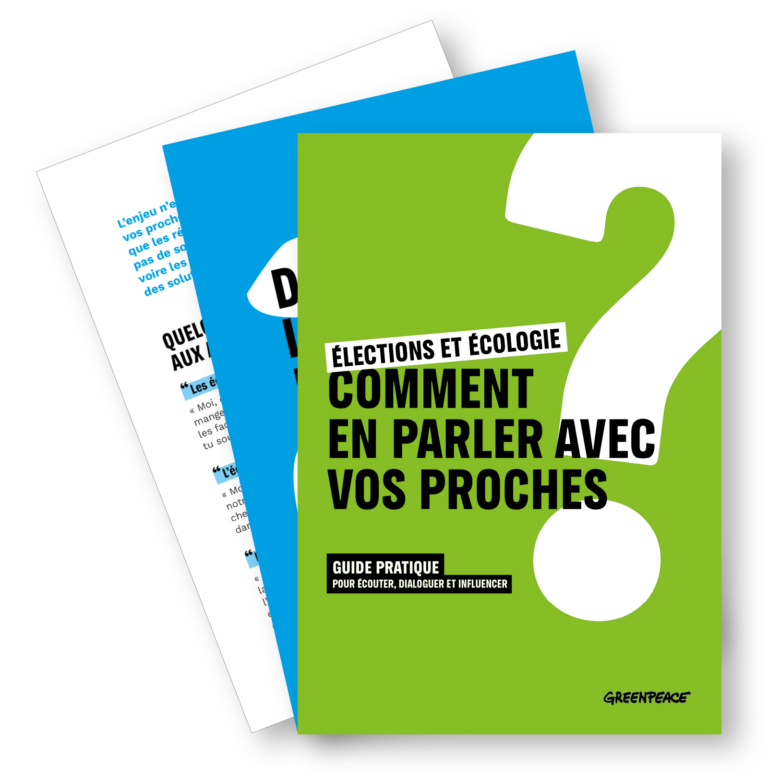Aperçu du guide Elections et écologie, le guide pour en parler avec ses proches