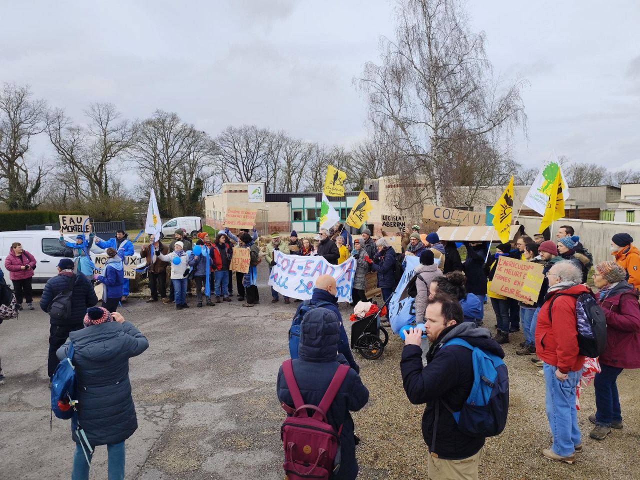 Le GL s'est rendu samedi matin à une mobilisation organisée par le collectif