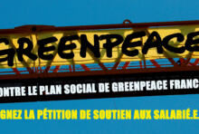 Non au plan social chez Greenpeace !