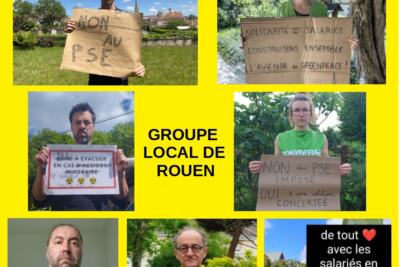 Le GL en grève en soutien aux salarié.e.s contre le plan social prévu à Greenpeace France