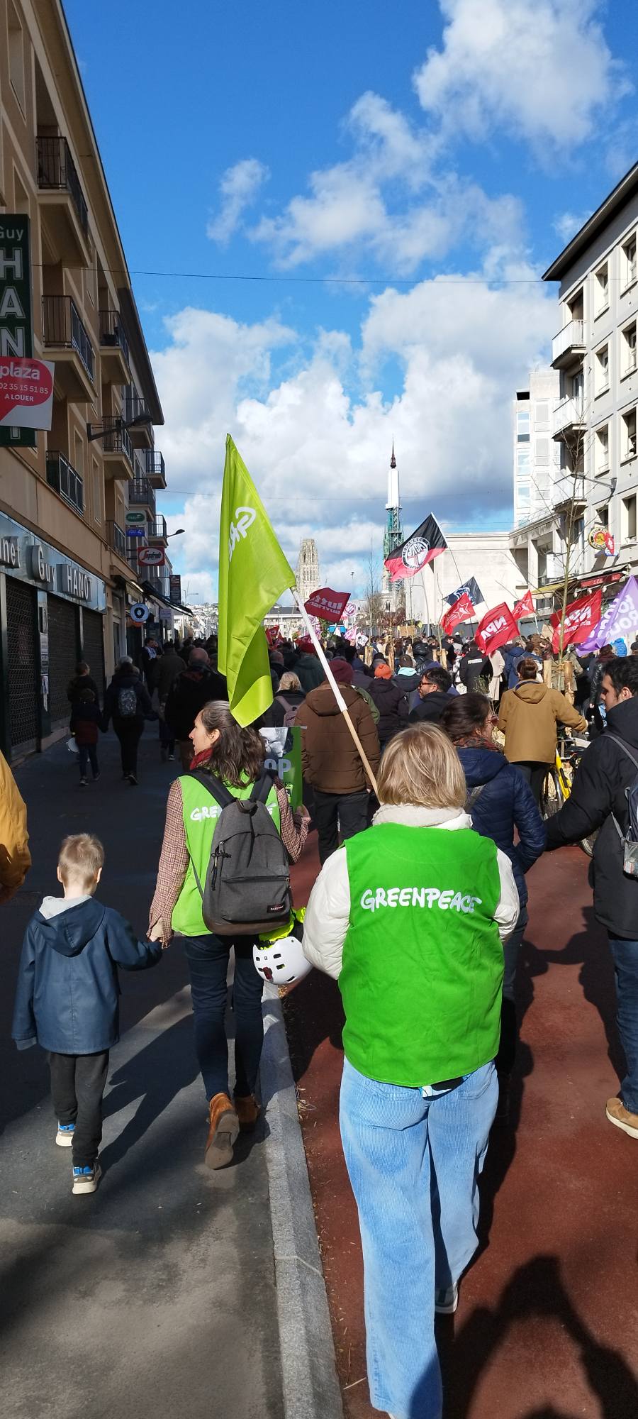 Le GL à participé ce jour à la manifestation contre le racisme et les idées 