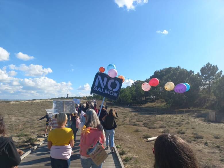 Manifestation du 18 octobre à Verdon-sur-Mer